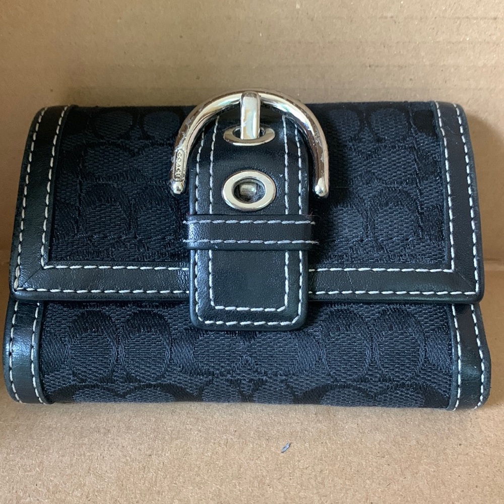 Coach trifold wallet
